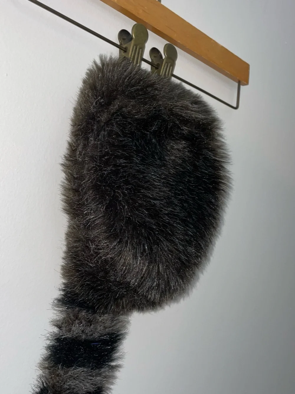 Kids Coonskin Cap Faux Fur Raccoon Hat Davy Crockett